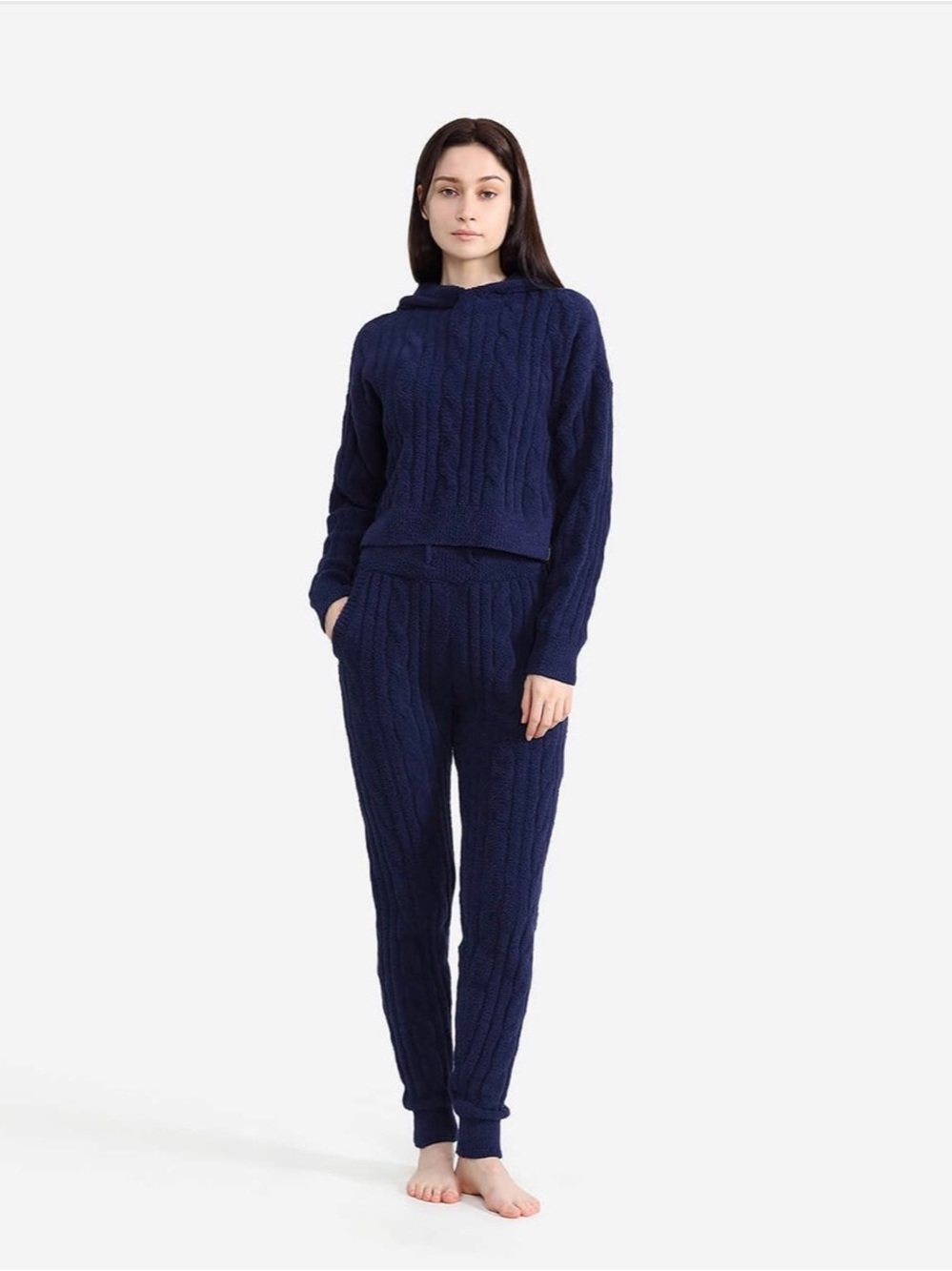 Sunday Citizen Snug Lite Braided Lounge Joggers Marine Blue